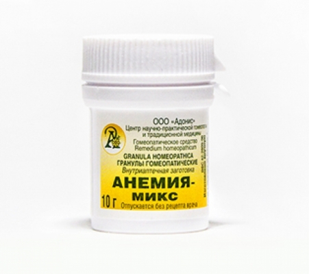 Гранулы гомеопатические «Анемия-микс»10гр.